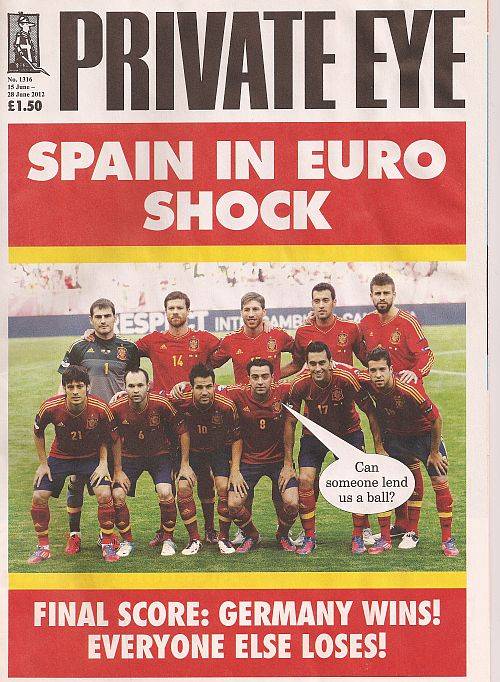 Private Eye important football cover 2012